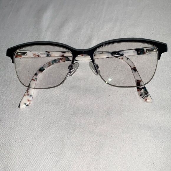 Christian Lacroix Eyeglasses Frames 901 Cat Eye Half Rim 53-17-145 - Picture 1 of 5